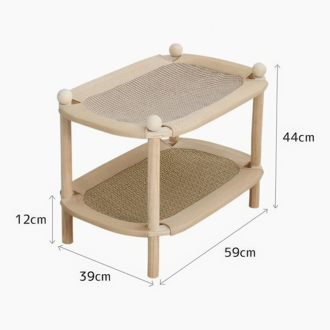 猫の極楽タワー™ ~爪とぎ一体型ベッド~