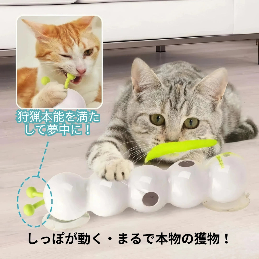 にゃんぴょこ 動くイモムシ