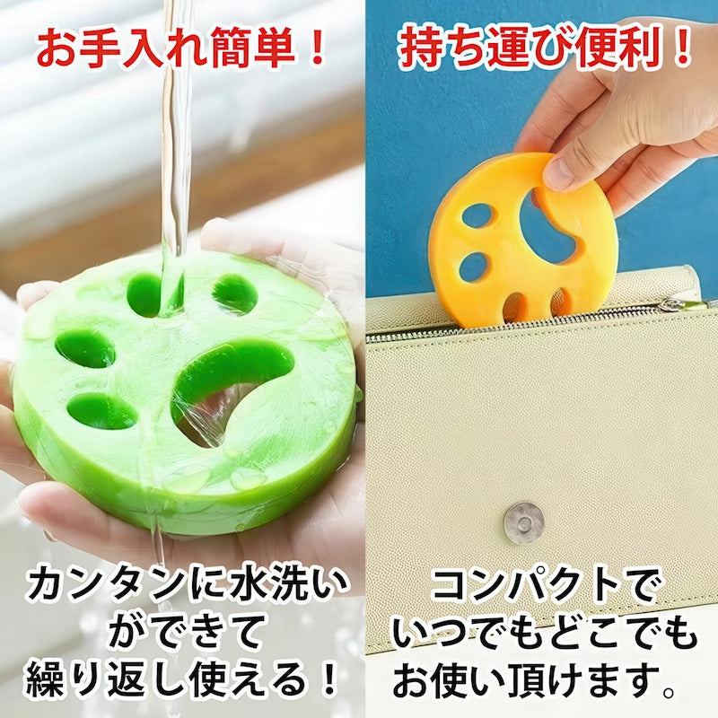 水洗いで汚れを落として繰り返し使えるペット抜け毛取りクリーナーとお出かけに便利なコンパクトサイズ
