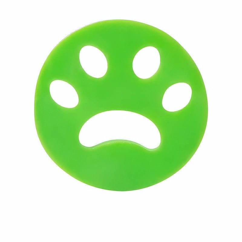 洗濯用ペット抜け毛取りクリーナー グリーン・肉球（ラウンド）タイプ