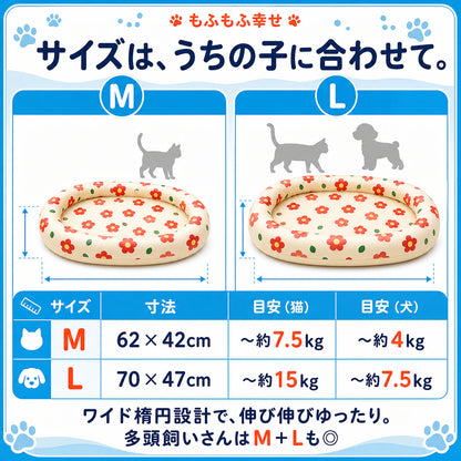 【約-5℃ ひんやり】冷却ジェルマット ペット 夏用 サマーベッド ─ 電源不要で、うちの子に「涼しい特等席」を。猫・小型犬用 ネックピロー付き