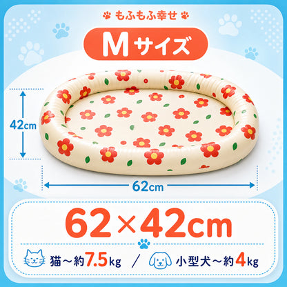 【約-5℃ ひんやり】冷却ジェルマット ペット 夏用 サマーベッド ─ 電源不要で、うちの子に「涼しい特等席」を。猫・小型犬用 ネックピロー付き