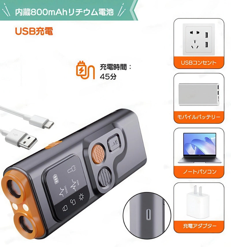 多様な充電方法に対応 モバイルバッテリー ノートPC USBアダプター コンセント 45分で急速充電