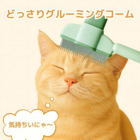 ネコ美毛ブラシ・極楽™