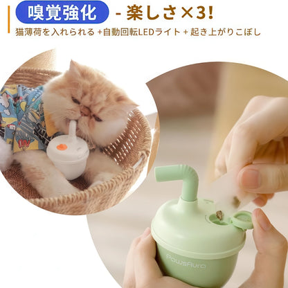 キャットニップを投入して猫の興味を最大化する嗅覚刺激おもちゃの仕組み