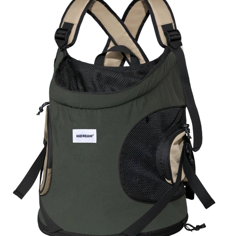 猫 キャリーバッグ オリーブグリーン 8.5kg対応 安定感