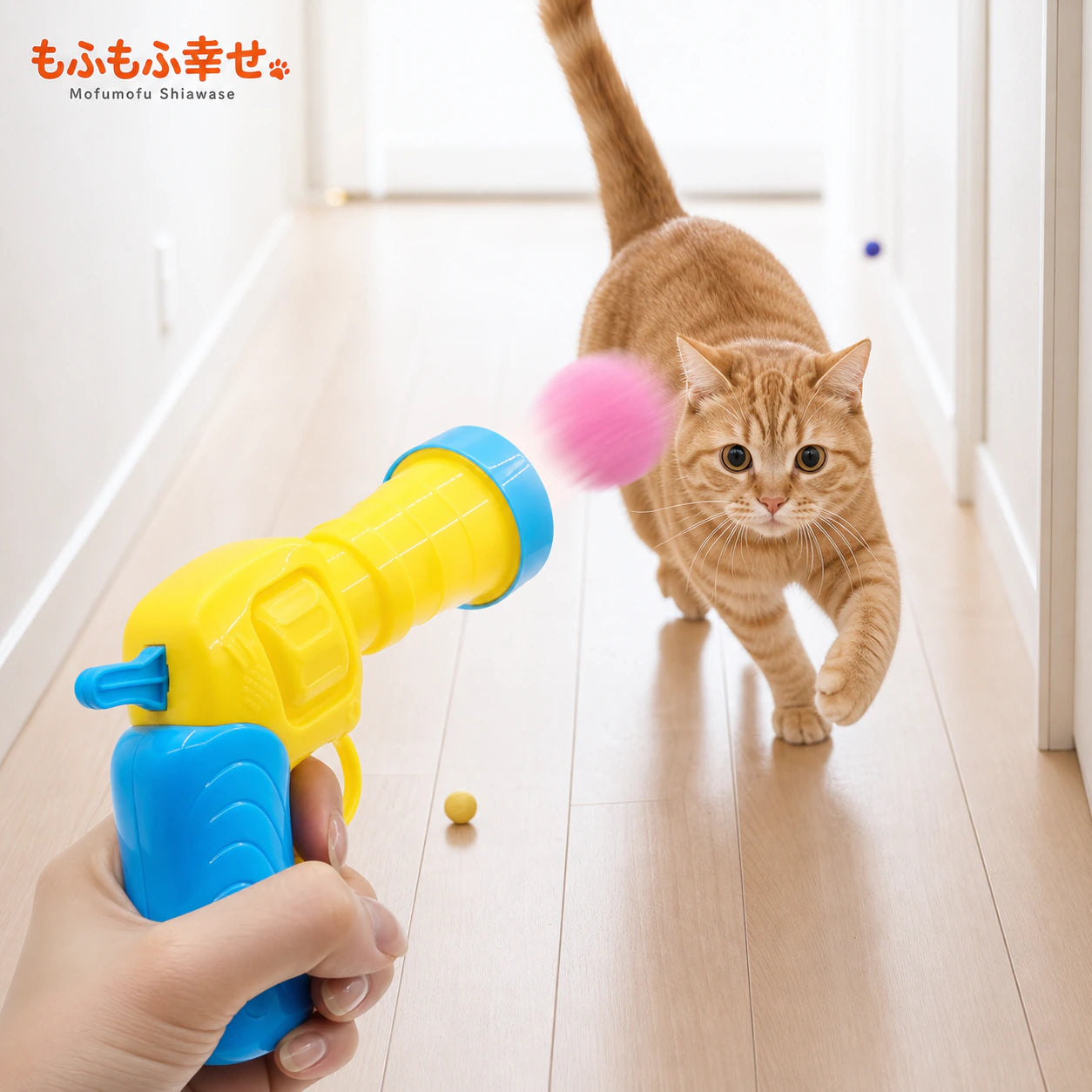 猫用ボールランチャー｜ワンタッチで狩猟本能スイッチON・運動不足とストレスを発散