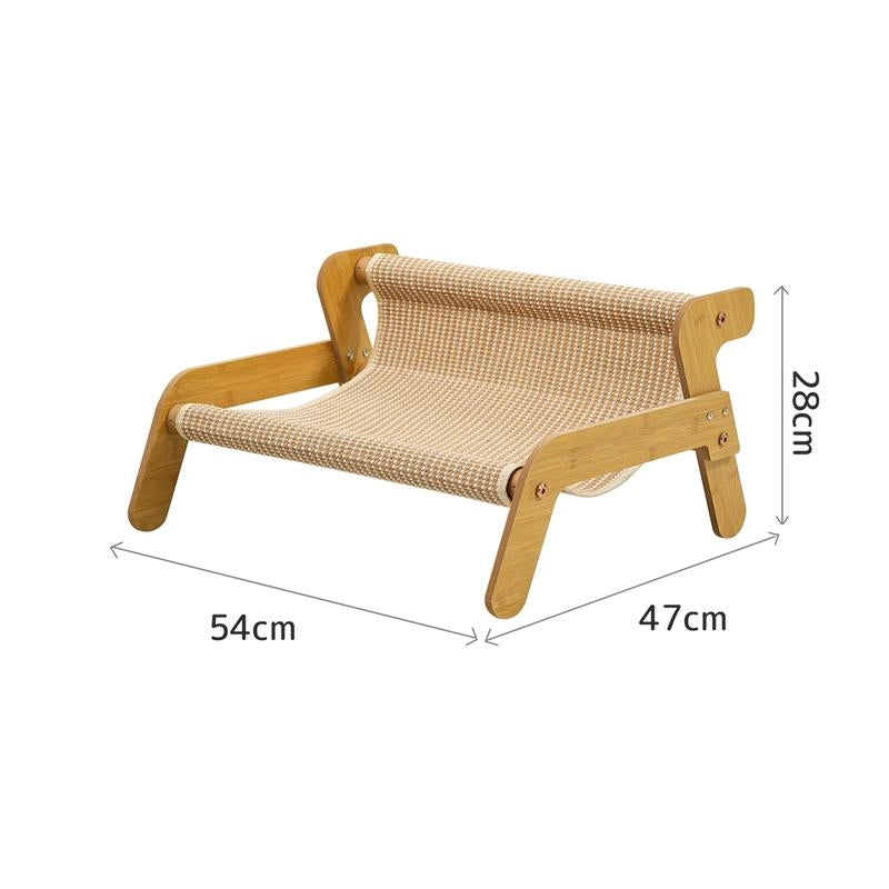 爪とぎベッド・プレミアムのサイズ詳細図。幅60cm×奥行40cm×高さ30cmの寸法表示。小型から大型猫まで対応可能なサイズ仕様