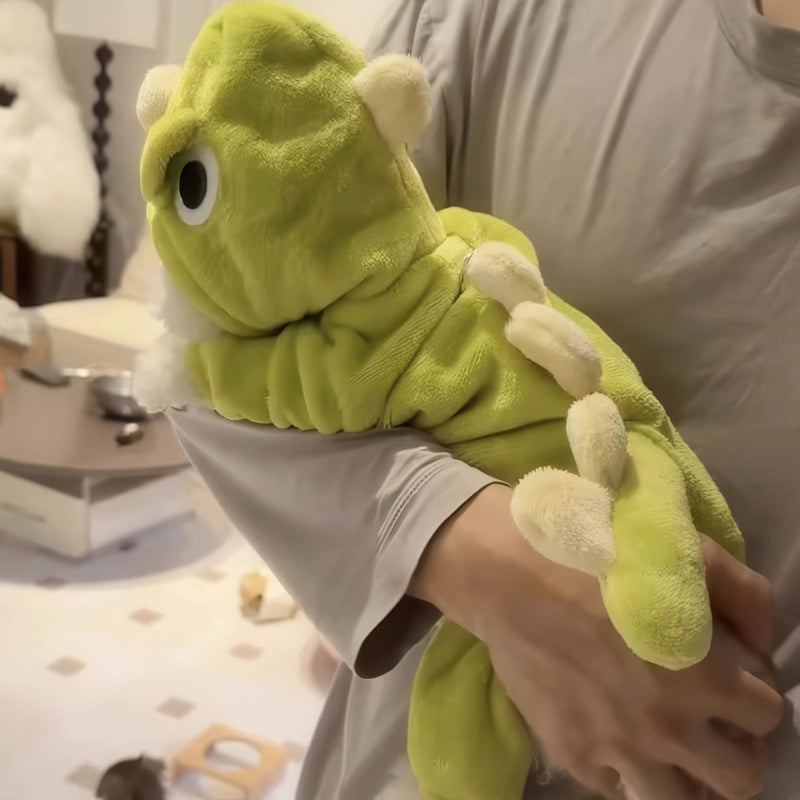 子犬 恐竜 服 抱っこ 寝顔 リラックス 癒し